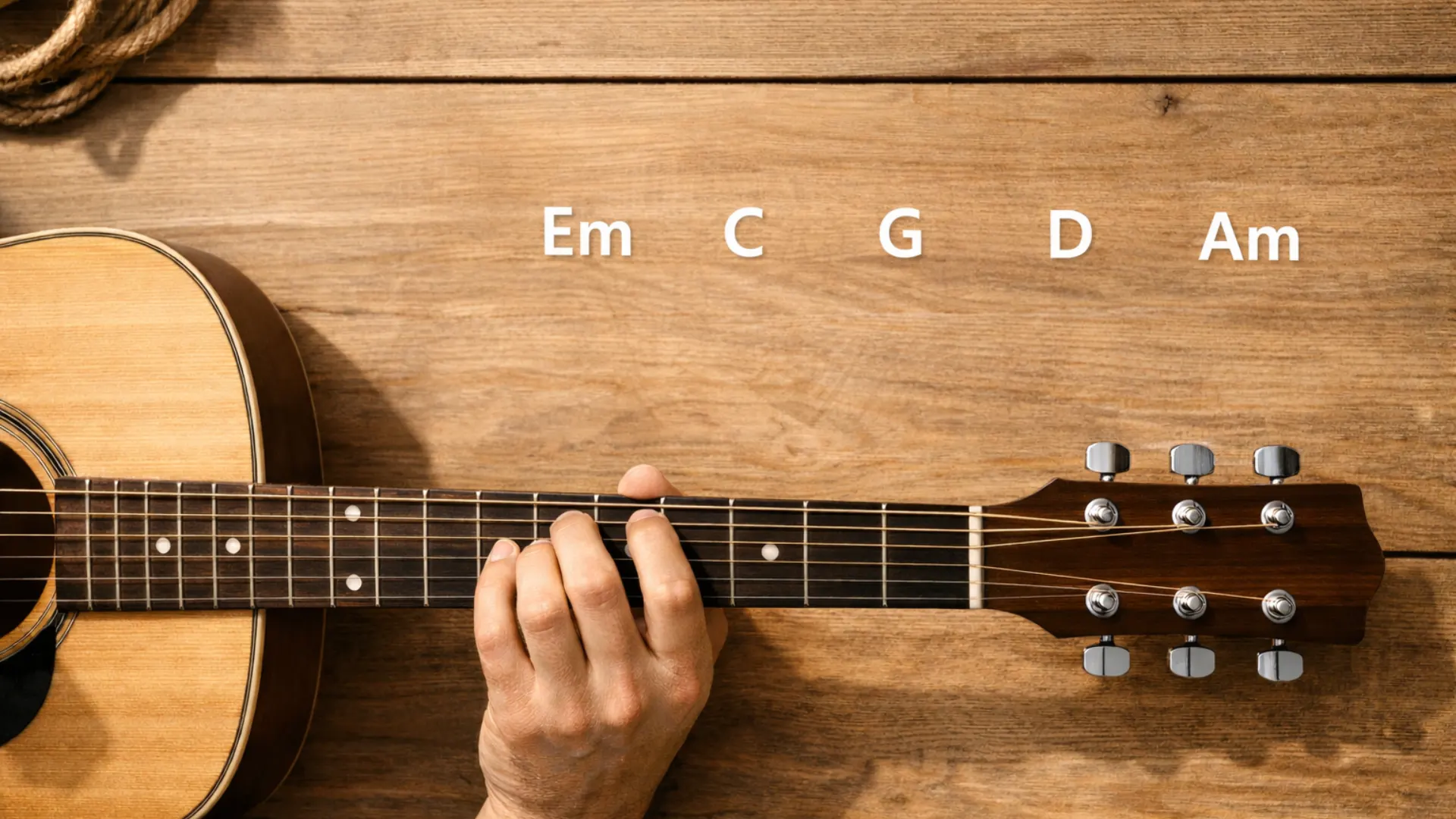 Top 5 Accords Guitare Débutants - Enchaînement Facile
